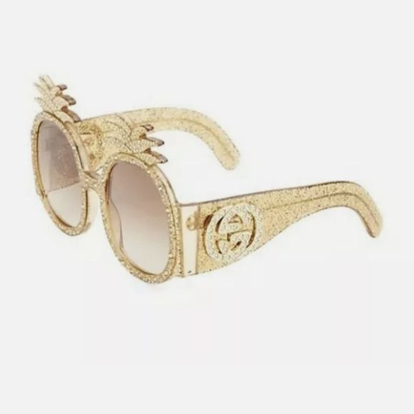 Gucci Rare Hollywood Forever limited edition pineapple 🍍  sunglasses 🕶 - Picture 3 of 11